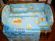 Chăn ga gối quây cũi Hàn Quốc HPK45